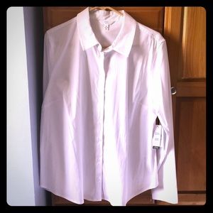 Button up white dress shirt